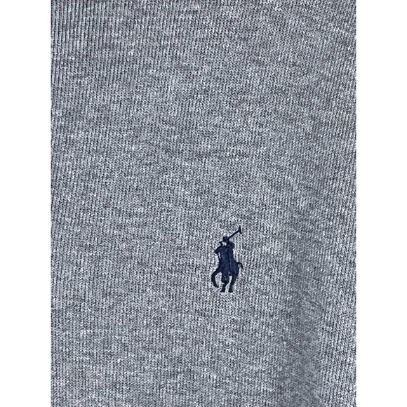 Ralph Lauren Polo Gray Pullover L Preppy Golf Classic Cotton 1/4 Zip Active - Picture 4 of 11